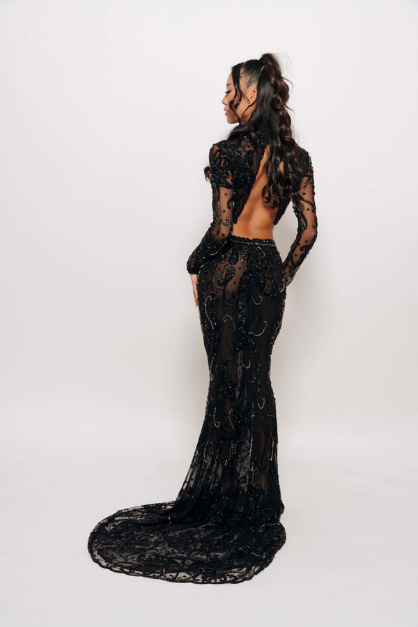 SCARLETTE 2PC BY MY SECRET WARDROBE BLACK