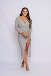 WENDY MIDI BY MY SECRET WARDROBE SILVER
