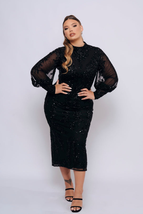 DYLAH MIDI BY MY SECRET WARDROBE BLACK