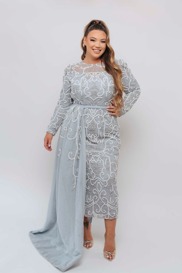 VICTORIA MIDI BLUE BY MY SECRET WARDROBE BLUE