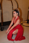 MELANIA MAXI DRESS RED